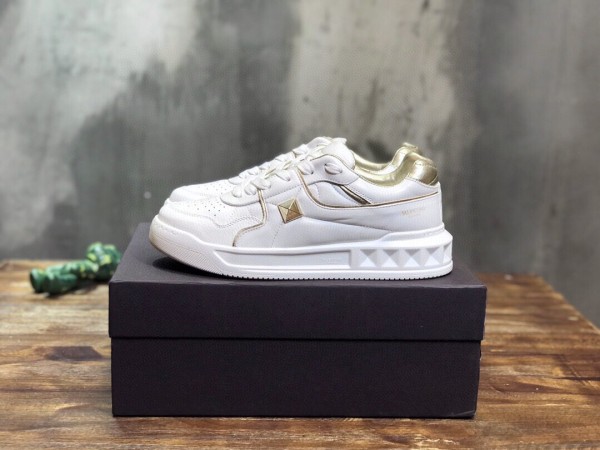 Valentino Men Shoes Fashion Design Luxury Brand ONE STUD LOW-TOP NAPPA SNEAKER WY2S0E71NWN0BO with Original Box