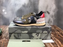 Valentino Men Shoes Fashion Design Luxury Brand ROCKRUNNER CAMOUFLAGE LAMINATED SNEAKER