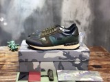 Valentino Men Shoes Fashion Design Luxury Brand ROCKRUNNER CAMOUFLAGE LAMINATED SNEAKER