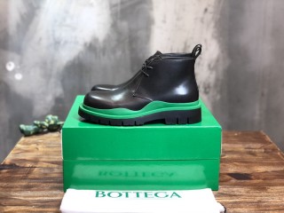 Bottega  Veneta Autumn and winter men's Middle gang  round toe lace-up platform men's boots