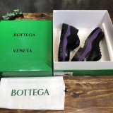 Bottega  Veneta Autumn and winter men's low round toe lace-up platform men's boots