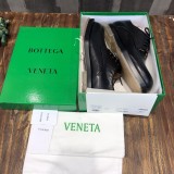 Bottega  Veneta Autumn and winter men's low round toe lace-up platform men's boots