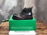 Bottega  Veneta Autumn and winter men's Middle gang  round toe lace-up platform men's boots