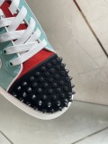 Christian Louboutin Mens Shoes Luxury Brand Red Bottom Design Louis Junior Spikes Flat with Original Box CL sneakers