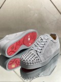 Christian Louboutin Mens Shoes Luxury Brand Red Bottom Design Louis Junior Spikes Flat with Original Box CL sneakers