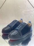 Christian Louboutin Mens Shoes Luxury Brand Red Bottom Design Louis Junior Spikes Flat with Original Box CL sneakers