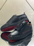 Christian Louboutin Mens Shoes Luxury Brand Red Bottom Design Louis Junior Spikes Flat with Original Box CL sneakers