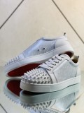 Christian Louboutin Mens Shoes Luxury Brand Red Bottom Design Louis Junior Spikes Flat with Original Box CL sneakers