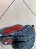 Christian Louboutin Mens Shoes Luxury Brand Red Bottom Design Louis Junior Spikes Flat with Original Box CL sneakers