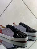 Christian Louboutin Mens Shoes Luxury Brand Red Bottom Design Louis Junior Spikes Flat with Original Box CL sneakers