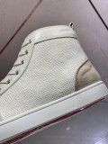 Christian Louboutin men's shoes luxury brand red sole design Louis Junior high-top Flat with Original Box CL sneakers