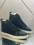 Christian Louboutin men's shoes luxury brand red sole design Louis Junior high-top Flat with Original Box CL sneakers