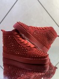 Christian Louboutin men's shoes luxury brand red sole design Louis Junior high-top Flat with Original Box CL sneakers