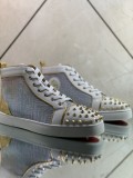 Christian Louboutin men's shoes luxury brand red sole design Louis Junior high-top Flat with Original Box CL sneakers