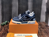 Louis Vuitton Men Shoes Fashion Sneakers Design Luxury Brand LV TRAINER SNEAKER with Original Box