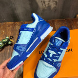 Louis Vuitton Men Shoes Fashion Sneakers Design Luxury Brand LV TRAINER SNEAKER with Original Box