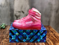 Louis Vuitton high-top transparent jelly couple shoes fashion sneakers design luxury brand LV TRAINER SNEAKER with original box