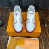 Louis Vuitton Men Shoes Fashion Sneakers Design Luxury Brand LV TRAINER SNEAKER with Original Box