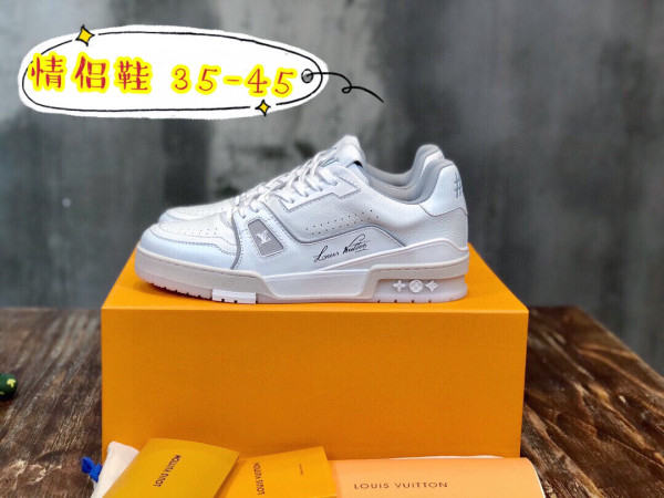 Louis Vuitton Men Shoes Fashion Sneakers Design Luxury Brand LV TRAINER SNEAKER with Original Box