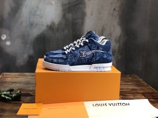 Louis Vuitton Men Shoes Fashion Sneakers Design Luxury Brand LV TRAINER SNEAKER with Original Box