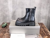 Balenciaga women's shoes zipper low boots luxury brand with original box