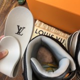 Louis Vuitton high top men's shoes fashion sneakers design luxury brand LV TRAINER SNEAKER with original box