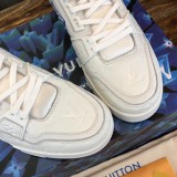 Louis Vuitton Men Shoes Fashion Sneakers Design Luxury Brand LV TRAINER SNEAKER with Original Box