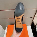 Hermes men's shoes calfskin nude boots luxury brand with original box