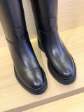 Hermes autumn and winter classic platform leather boots