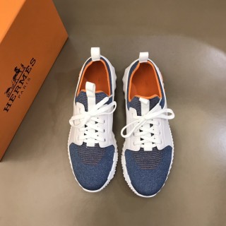 Hermes 2021 new men's casual shoes fashion sports shoes luxury brand with original Box