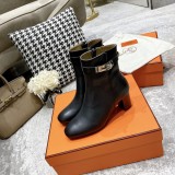 Hermes women's shoes 2021 fall/winter latest kelly series short boots