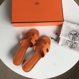 Hermes women's shoes Oran sandals mid-heel with original Box