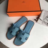 Hermes women's shoes Oran sandals with original Box