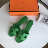 Hermes women's shoes Oran sandals mid-heel with original Box