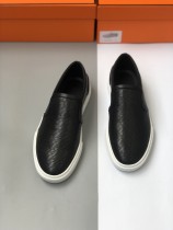 Hermes Perforated Calfskin Casual Sneakers