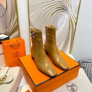 Hermès 2021 willow buckle slim boots with original Box