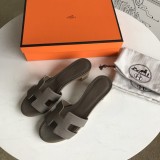 Hermes women's shoes Oran sandals mid-heel with original Box