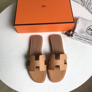 Hermes women's shoes Oran sandals with original Box