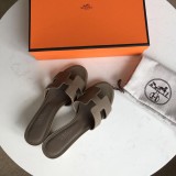 Hermes women's shoes Oran sandals mid-heel with original Box