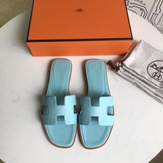 Hermes women's shoes Oran sandals with original Box