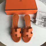 Hermes women's shoes Oran sandals mid-heel with original Box