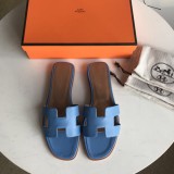 Hermes women's shoes Oran sandals with original Box