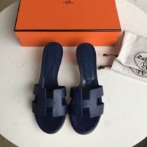 Hermes women's shoes Oran sandals mid-heel with original Box