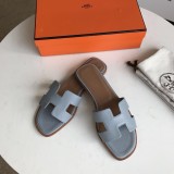 Hermes women's shoes Oran sandals with original Box