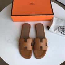 Hermes women's shoes Oran sandals with original Box