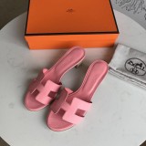 Hermes women's shoes Oran sandals mid-heel with original Box