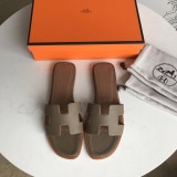 Hermes women's shoes Oran sandals with original Box