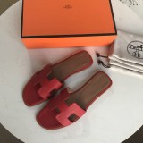 Hermes women's shoes Oran sandals with original Box