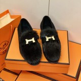 Hermes Women's Mink Fur Lok Fu Lace in Original Box