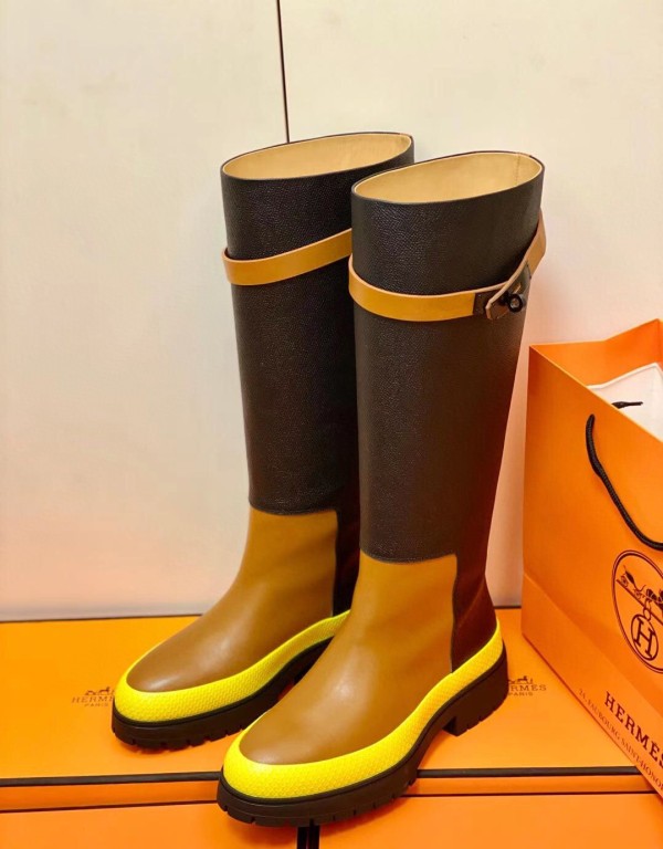 Hermes 2021 new kelly platform boots with original original Box